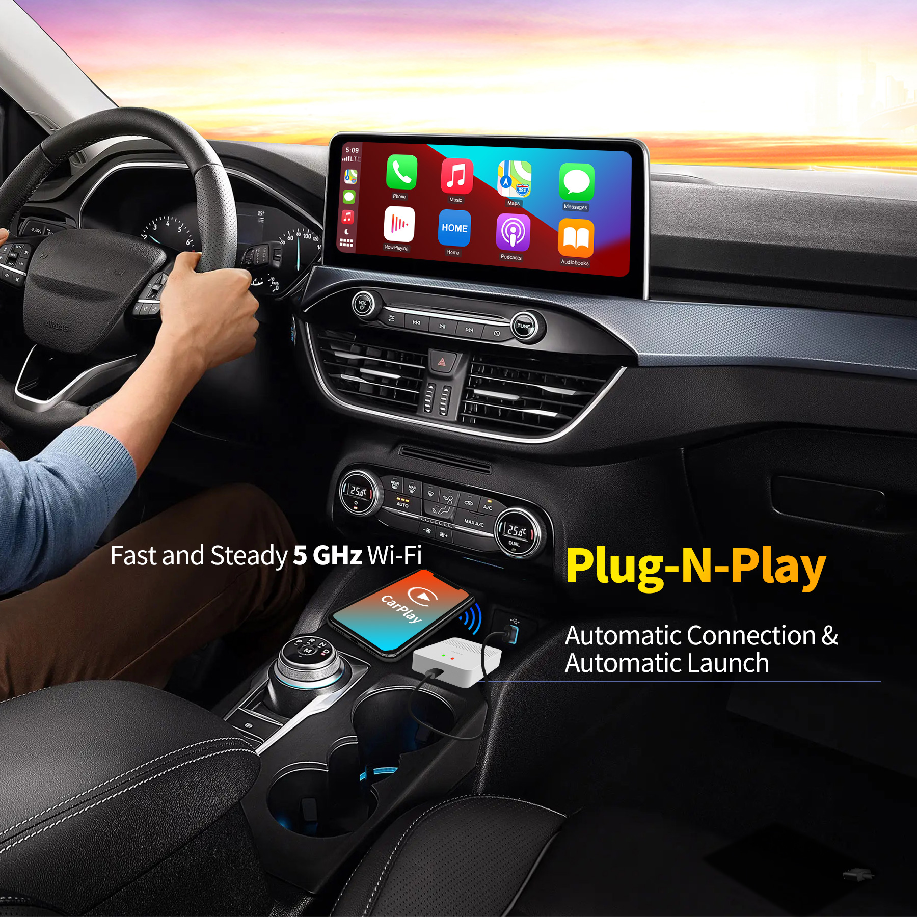 Best In-Car AI Products: Wireless Carplay Adapter